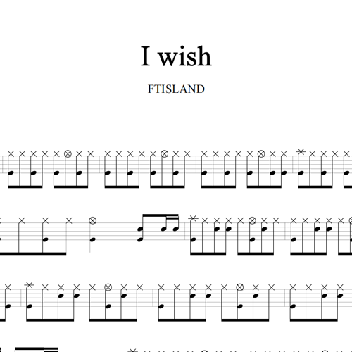 鼓谱*F.T Island_I wish.asp